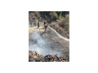 Samandağ’da bahçede çıkan yangın büyümeden söndürüldü