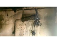 Klimadan çıkan yangın ekiplerin müdahalesiyle söndürüldü