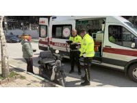 Osmaniye’de kontrolden çıkan şarjlı motosiklet kaldırıma çarptı: 1 yaralı