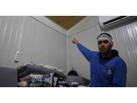 Bayram günü konteyneri delip geçen yorgun merminin kafasına isabet etmesiyle kabusu yaşadı