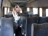 Servis ve taksiler ücretsiz dezenfekte edilecek