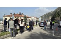 Motosikletin kontrolünü kaybeden sürücü ağır yaralandı