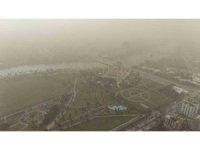 Adana’da toz taşınımı havadan görüntülendi