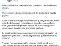 AK Parti Sözcüsü Çelik’ten Adana’ya yeni yol müjdesi