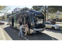 Büyükşehir’in elektrikli otobüsleri hizmete başladı