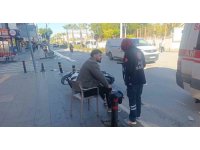 Otomobil ile motosikletin çarpıştığı kazada 1 kişi yaralandı