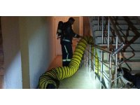 Manavgat’ta site içerisinde çıkan depo yangını korkuttu