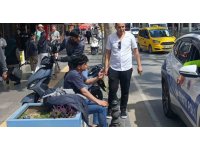 Manavgat’ta korkutan kazada sürücü kask sayesinde hayatta kaldı