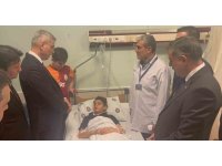 Bakanlar yaralı öğrencileri ziyaret etti