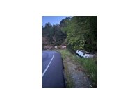 Minibüs yoldan çıktı: 2 yaralı