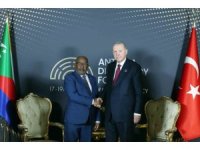 Cumhurbaşkanı Erdoğan Komorlar Birliği Cumhurbaşkanı Assoumani Azali ile görüştü