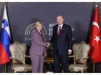 Cumhurbaşkanı Erdoğan Slovenya Cumhurbaşkanı Natasa Pirc Musar ile görüştü