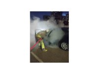 Arsuz’da otomobil yangını