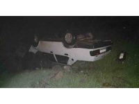 Hatay’da takla atan Fiat Tofaş ters döndü: 1 yaralı