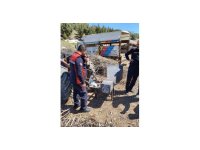 Traktörün şaftına ayağı sıkışan kadın yaralandı