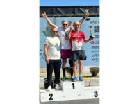 75 yaş üstü kategoride birinci olan milli sporcu Ali Bıdı Türkiye Kupası sahibi oldu