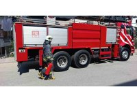 Manavgat’ta baca yangını söndürüldü