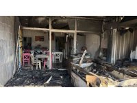 Serik’te balıkçı dükkanı çıkan yangında kullanılamaz hale geldi