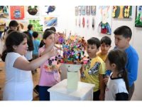 Mersin’de çocuk kampüslerinden çıkan eserler sergide buluştu