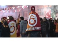 Burdur’da Galatasaraylı taraftarlar konvoylarla kutlama yaptı