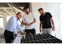 Başkan Yapar, yapımı devam eden projeleri yerinde inceledi