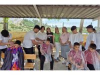 Bayram öncesi anlamlı dokunuş: Miniklere ücretsiz tıraş