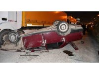 Hatay’da takla atan otomobildeki 1’i ağır 3 kişi yaralandı