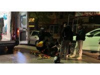 Kontrolden çıkan motosiklet devrildi, sürücüsü yaralandı