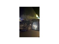 Minibüsle çarpışan motosikletli ağır yaralandı