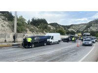 Burdur’da zincirleme kaza: 5 hafif yaralı