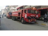 Kafenin mutfağında korkutan yangın