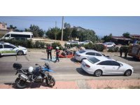 Erdemli’de 4 otomobil birbirine girdi: 1 yaralı