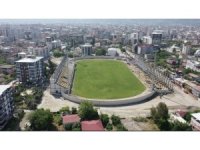 Depremde hasar alan 7 Ocak Stadyumu, yeniden yükseliyor