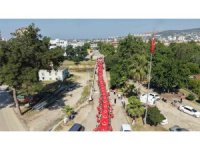 Kozan’da 106 metrelik bayrakla kurtuluş coşkusu