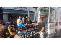 Palmiyeye çarpan Tofaş hurdaya döndü: 4 genç yaralandı