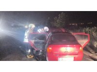 Kırıkhan’da otomobil  yangını