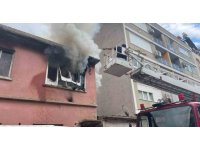 İki katlı müstakil evde çıkan yangın korkuttu