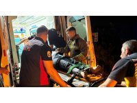 Antakya’da dereye uçan motosikletin sürücüsü yaralandı
