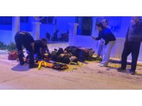 Alkollü sürücünün kullandığı motosiklet, otomobille ile çarpıştı