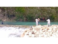 Serinlemek için girdiği çayda kaybolan genç için arama çalışmaları başlatıldı