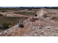 Aksu’da yeni imar yolu çalışmaları devam ediyor