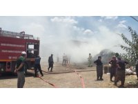 Hassa’da samanlık yangını