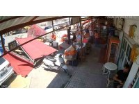 Serik’te hortum paniği: Tente müşterilerin üzerine çöktü, facia saniyelerle atlatıldı