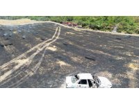 Otomobilde çıkan yangın ormana sıçradı