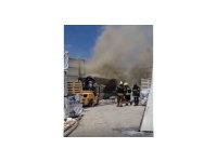 Tarsus’ta depo yangını