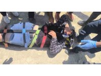 Elektrik direğinde akıma kapılan işçi yaralandı