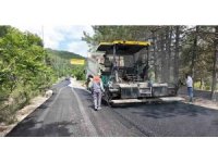 Gölcük Tabiat Parkı ile Dere Mahallesi arasındaki yol asfaltlanıyor