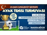 Ayak Tenisi Turnuvası’na başvurular başladı