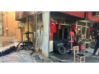 İşyerinde çıkan yangın söndürüldü