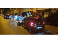 Antalya’da otomobil ile motosikletin çarpıştığı kazada 1 kişi yaralandı